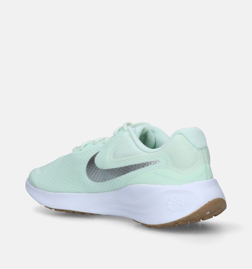 Nike Revolution 7 Baskets en Vert pour femmes (339861)