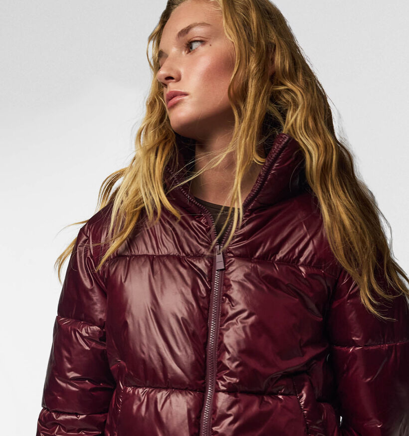 Pieces Amilia Bordeaux Puffer Jas voor dames (378376)