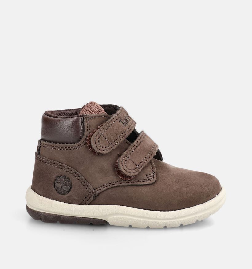 Timberland Toddle Tracks Mid Donkerbruine Boots met Velcro voor jongens, meisjes (377397) - geschikt voor steunzolen