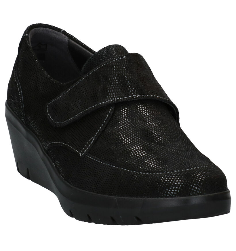 Hush Puppies Romio Chaussures à velcro en Noir en daim (292699)