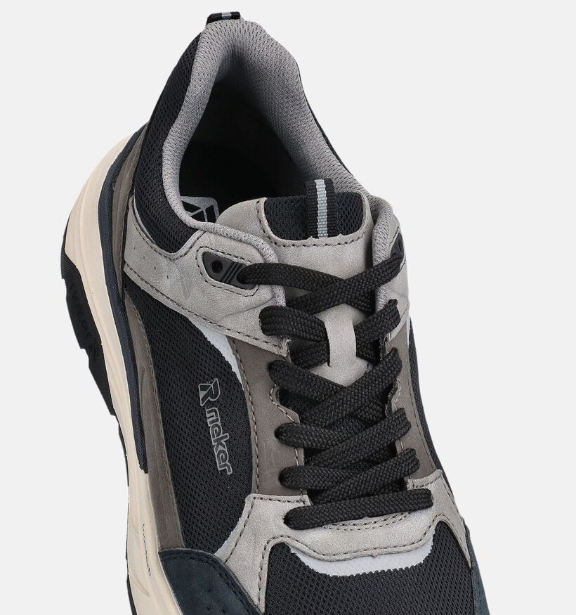 Rieker Zwarte Sneakers voor heren (367558) - geschikt voor steunzolen
