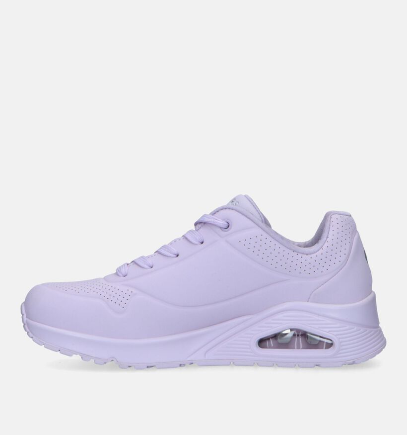 Skechers Uno Frosty Kicks Baskets en Mauve pour femmes (334206) - pour semelles orthopédiques