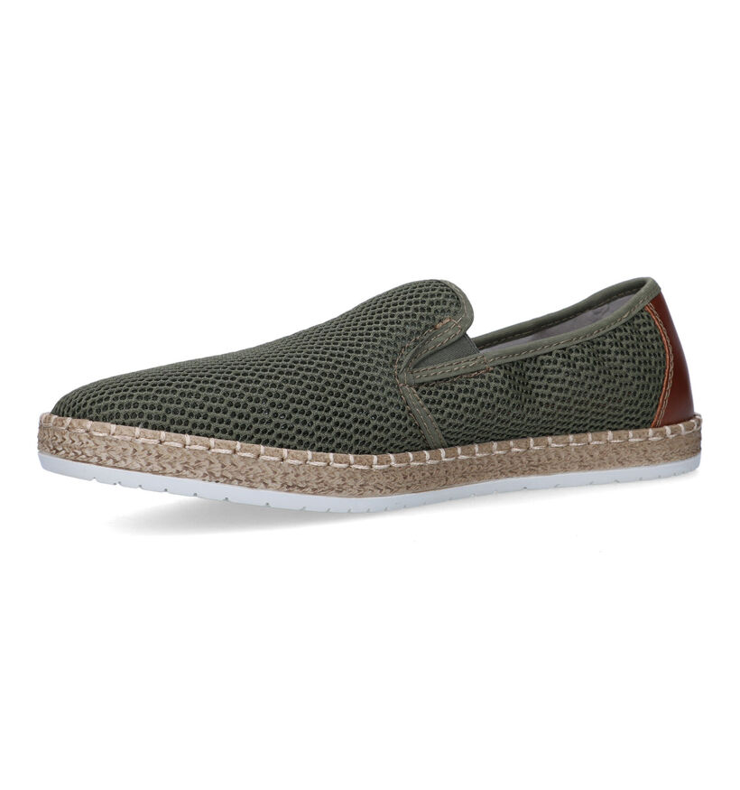 Rieker Chaussures à enfiler en Vert foncé pour hommes (323580)