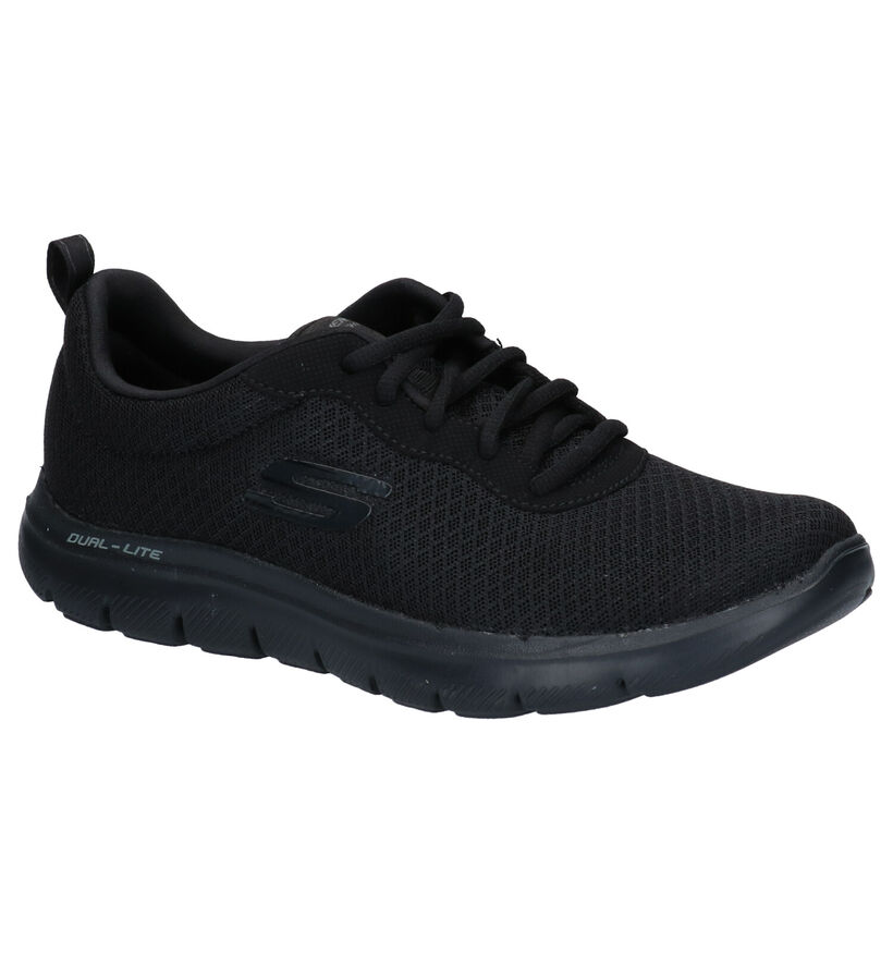 Skechers Zwarte Sneakers in stof (265018)