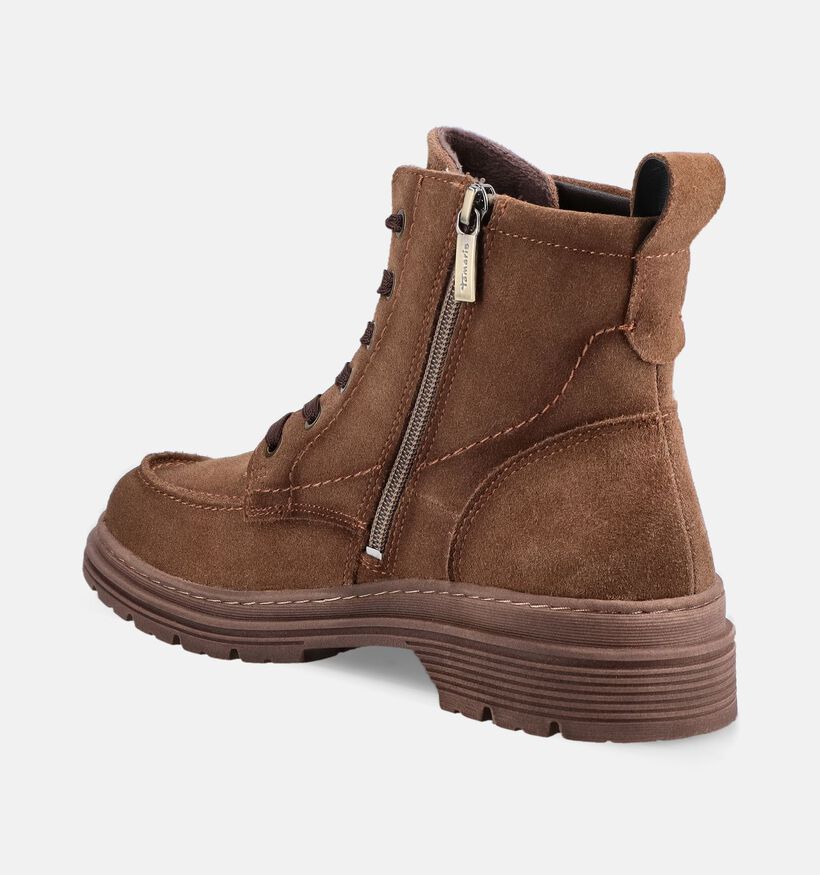 Tamaris Boots &agrave; lacets en Marron pour femmes (378930) - pour semelles orthop&eacute;diques