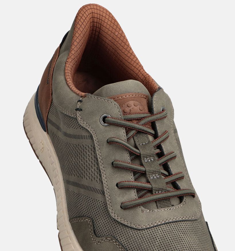 Relife Chaussures plates en Vert kaki pour hommes (368303) - pour semelles orthopédiques