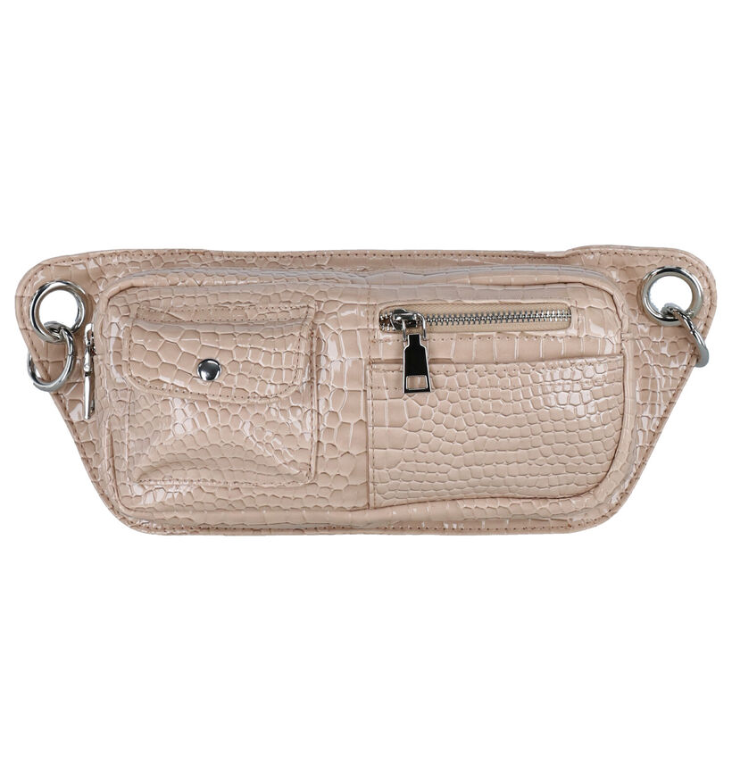 Hvisk Brillay Croco Vegan Blauwe Crossbody Tas in kunstleer (301350)