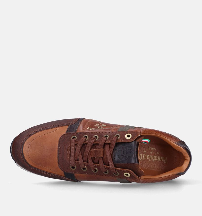 Pantofola d'Oro Matera Chaussures à lacets en Cognac pour hommes (329981) - pour semelles orthopédiques