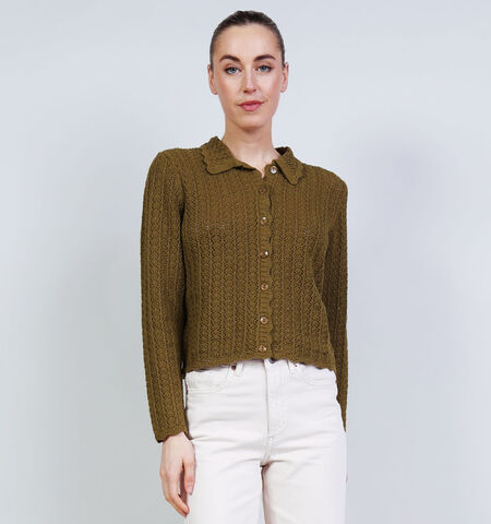 JDY Vesten Beige/Groen