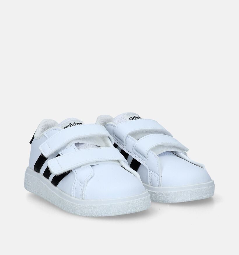adidas Grand Court 2.0 I Witte Babysneakers voor jongens, meisjes (336064)