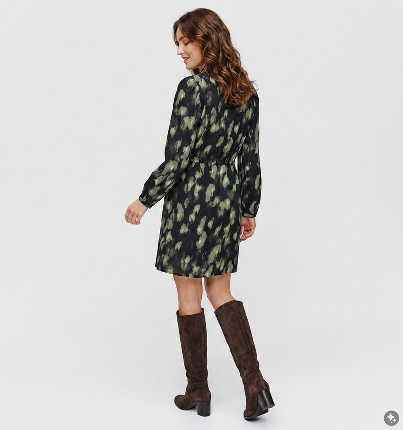 Vero Moda Lanini Zwarte Midi-Jurk voor dames (377606)