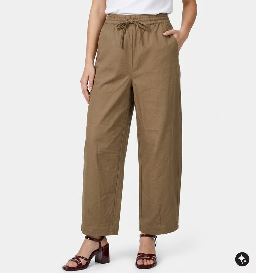 The Shirt Project Kakigroene Geklede Broek voor dames (381886)