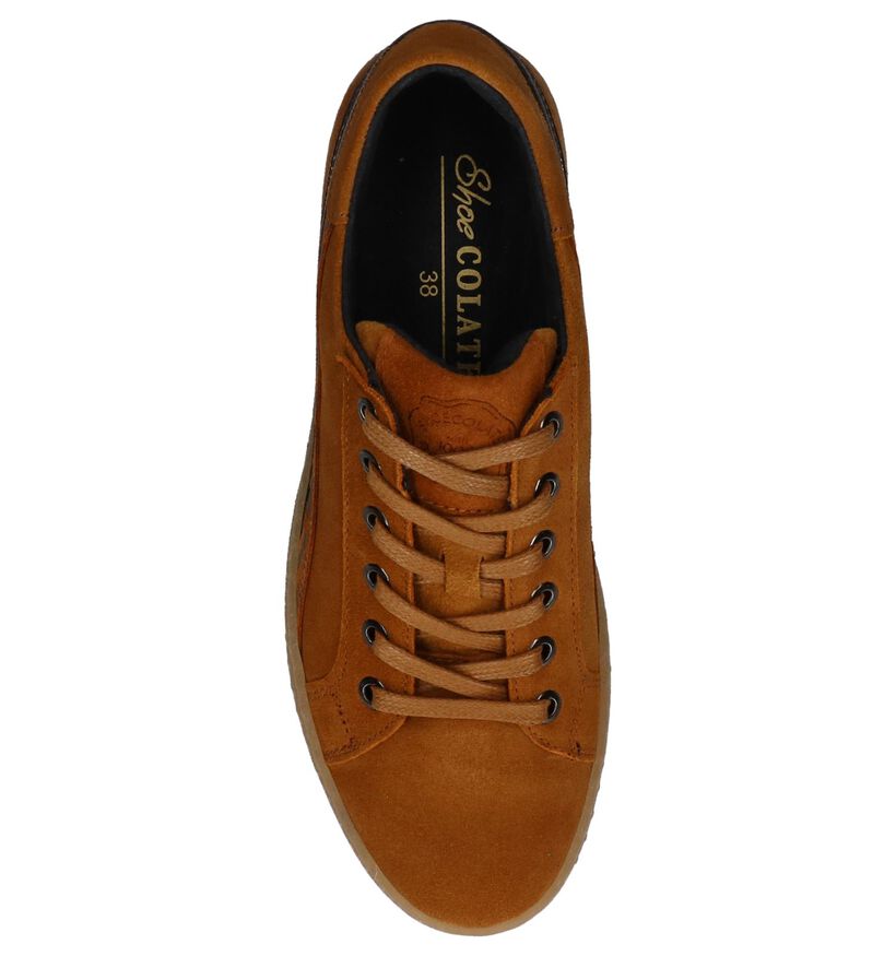 Shoecolate Baskets habillées en Jaune ocre en nubuck (247467)