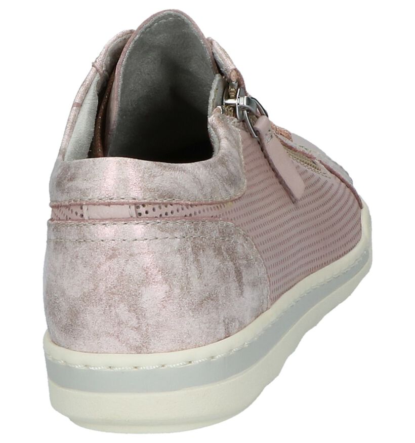 Tamaris Baskets basses en Rose clair en cuir (214184)