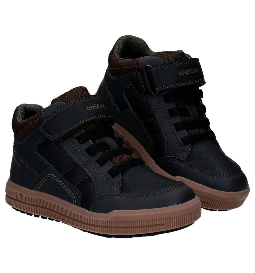 Geox Arzach Baskets en Noir en simili cuir (295084)