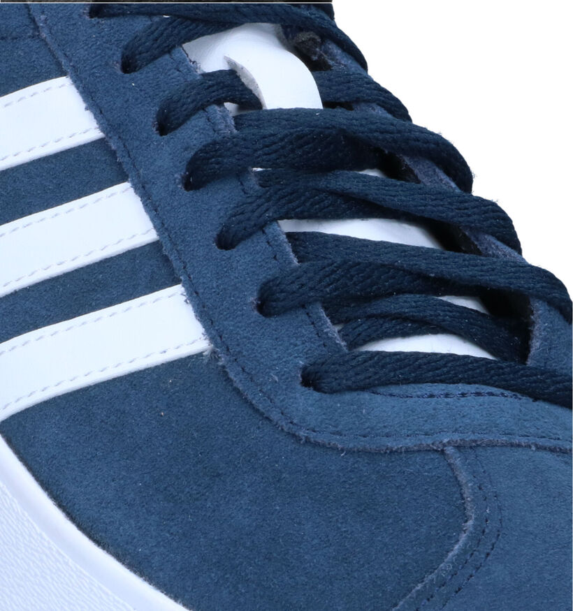 adidas VL Court 2.0 Baskets en Bleu pour hommes (324922) - pour semelles orthopédiques