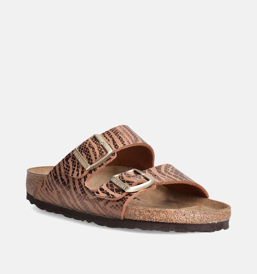 Birkenstock Arizona Synthetik Nu-pieds en Brun pour femmes (350850)