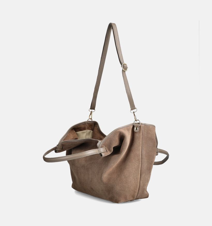 Via Limone Taupe Shopper voor dames (367733)