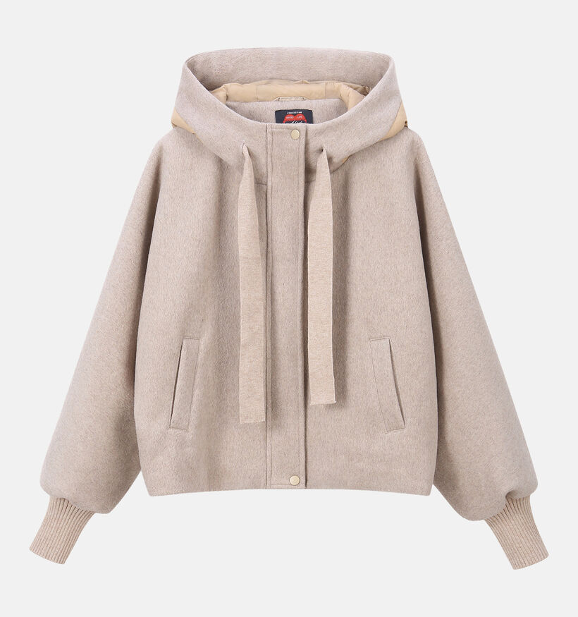 Ador&eacute; Ofelia Manteau court en Beige pour femmes (384069)