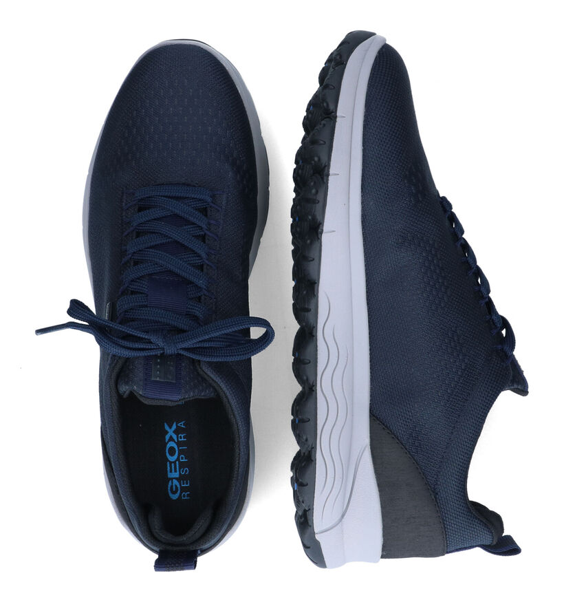 Geox Spherica Baskets en Bleu en textile (315776)