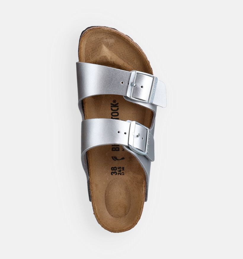 Birkenstock Arizona Zilveren Slippers voor dames (373246)