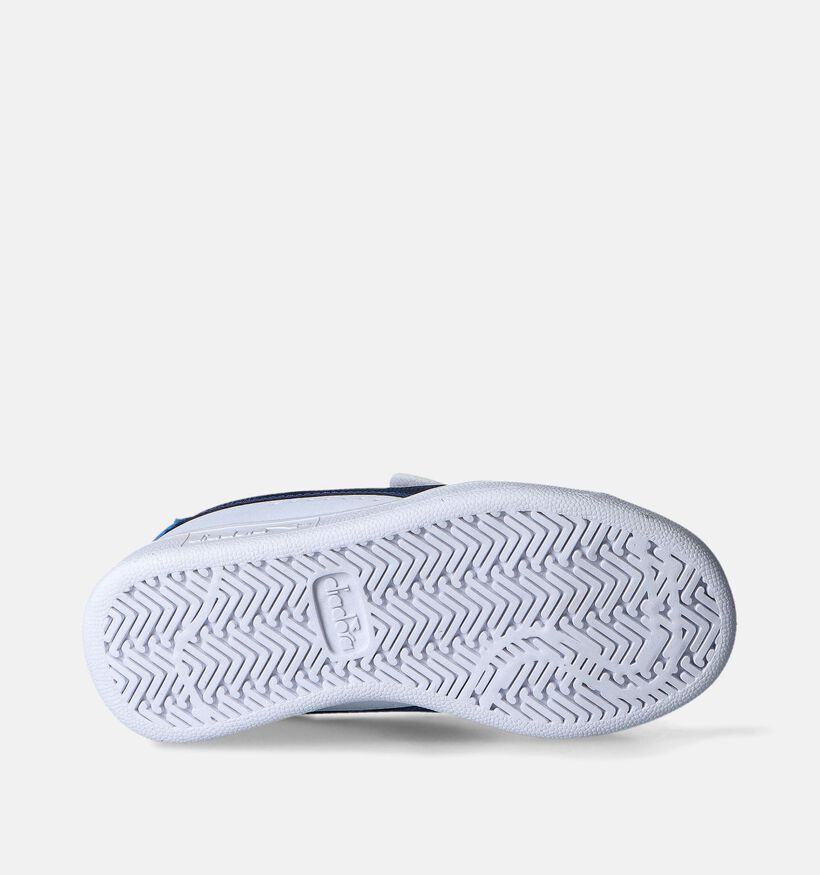 Diadora Game Camo Baskets Blanc/Bleu pour filles, garçons (350786)