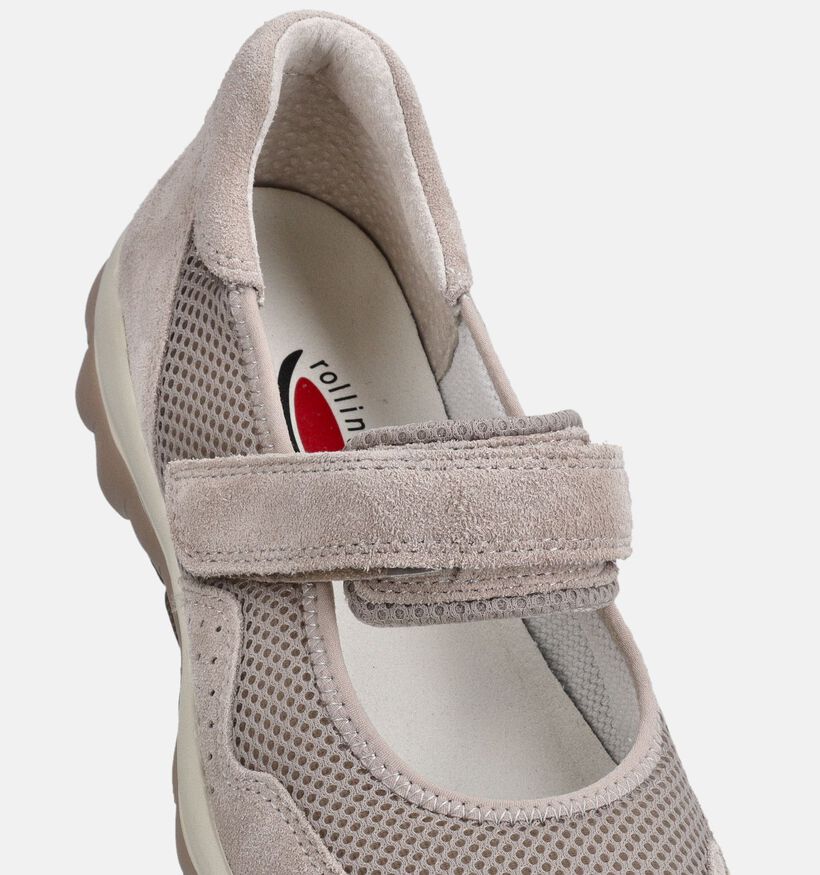 Gabor Rollingsoft Beige Ballerina's voor dames (369518) - geschikt voor steunzolen