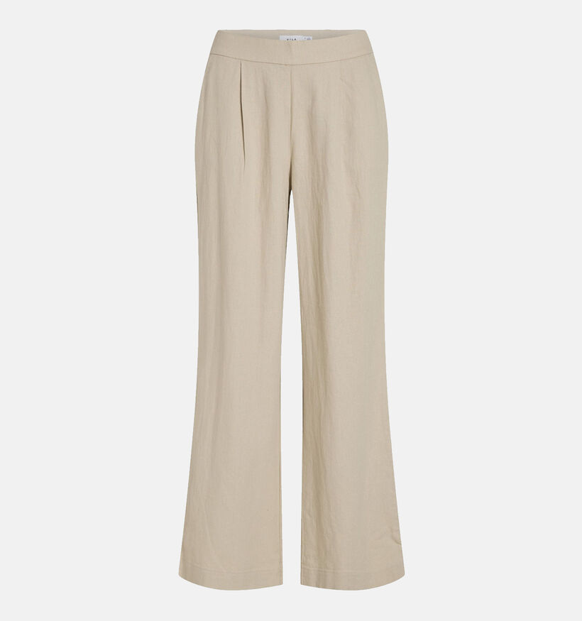 Vila Jolanda Beige Wijde broek voor dames (351750)
