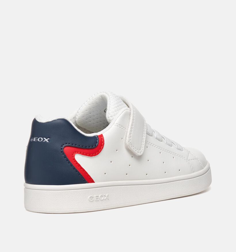 Geox Eclyper Witte Velcroschoenen voor jongens (356381) - geschikt voor steunzolen