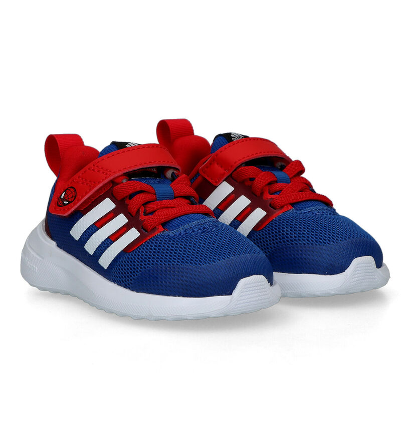 adidas Fortarun 2.0 Spiderman Baskets en Bleu pour garçons (318806)