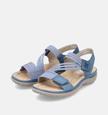 Rieker Sandalen Blauw/Rood