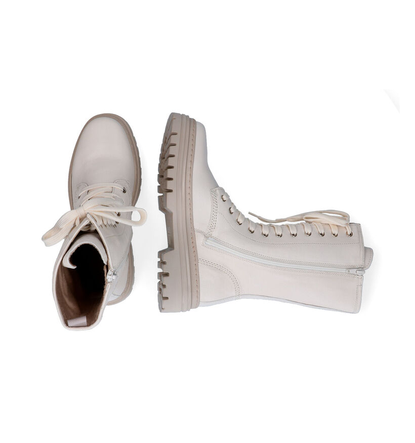 Gabor Best Fitting Ecru Boots in leer (297771)