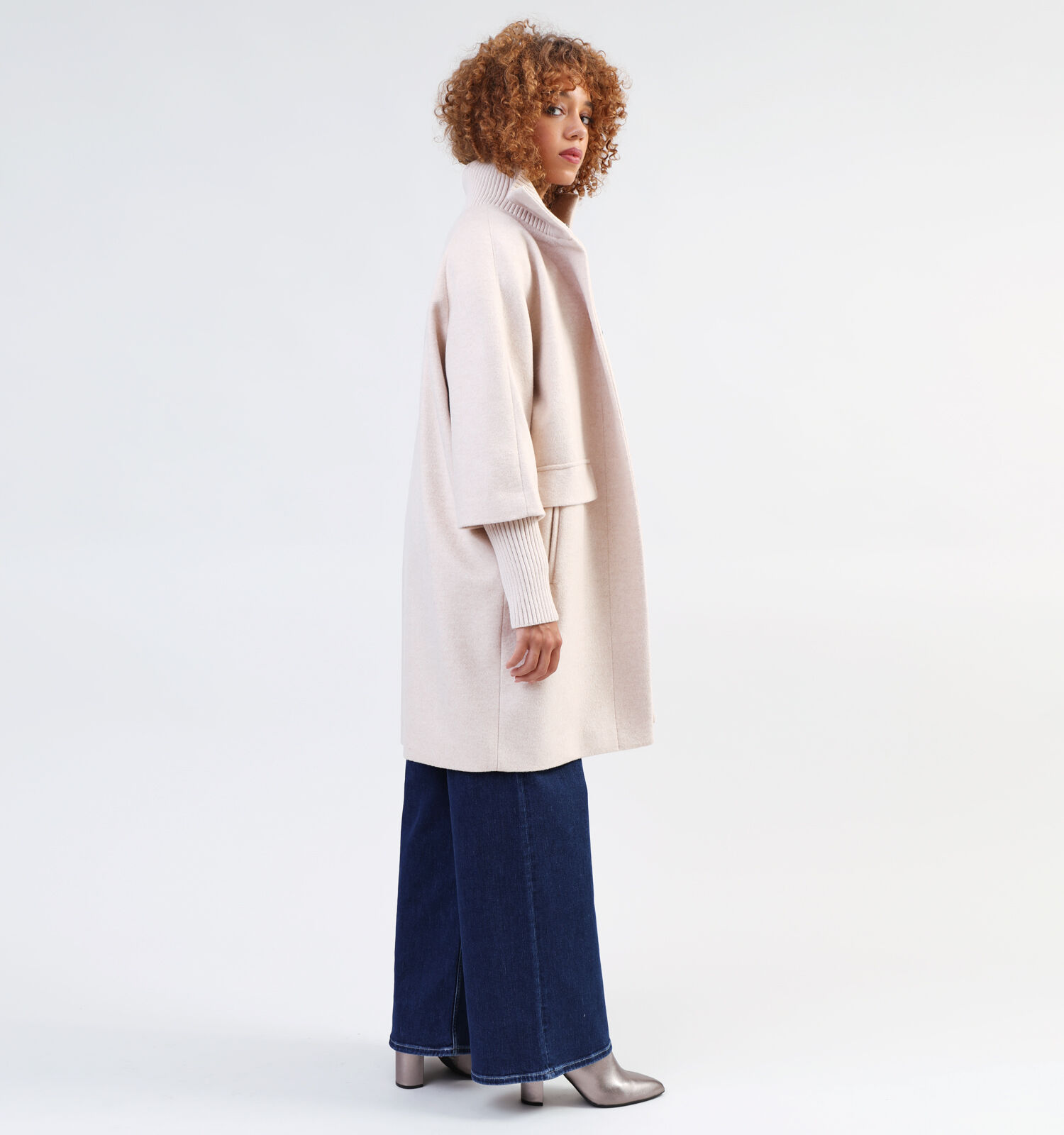 Korte jas beige