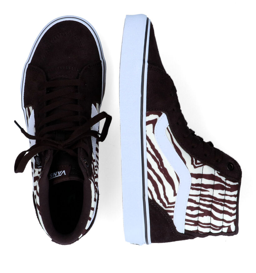 Vans Filmore Hi Baskets de skate en Noir pour femmes (328039)