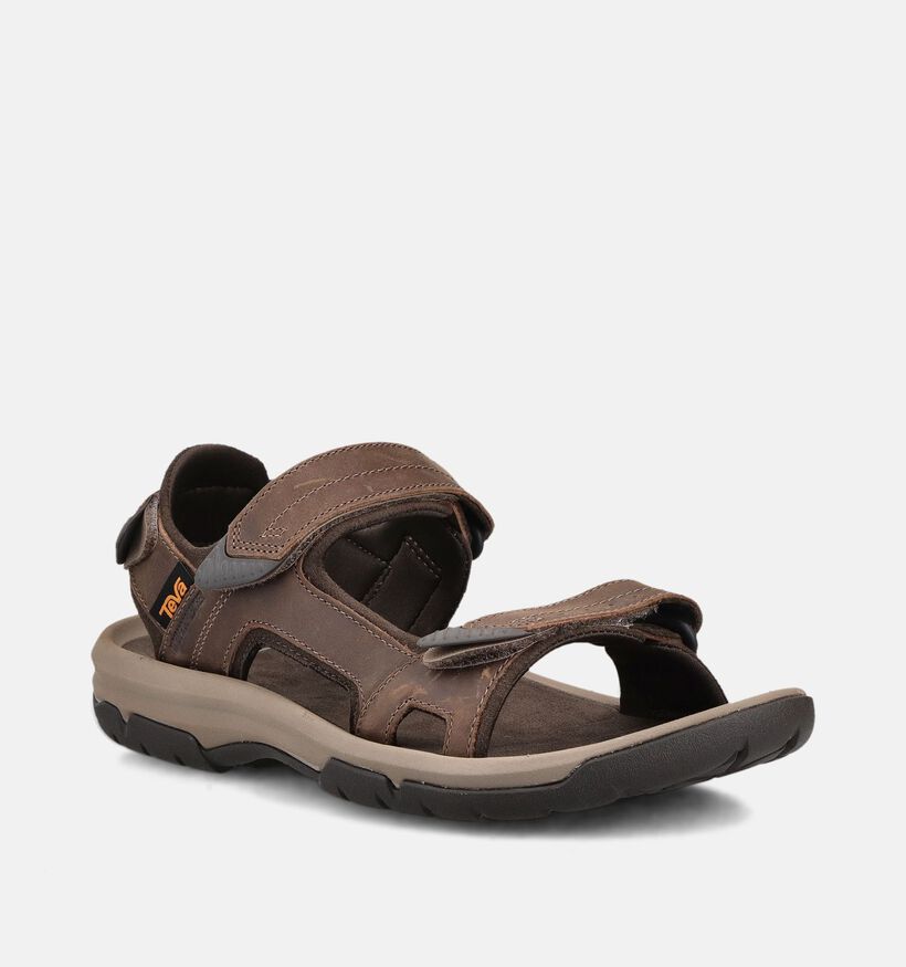 Teva Langdon Donkerbruine Sandalen voor heren (370683)