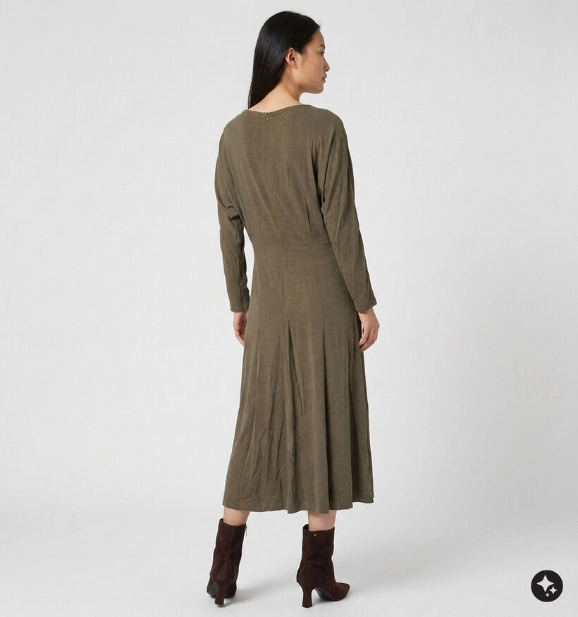 Orfeo Mylene Kakigroene Midi-Jurk voor dames (381658)