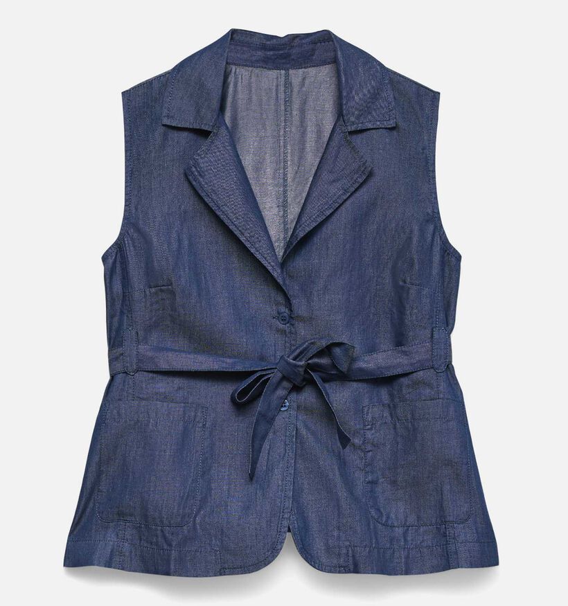 Vero Moda Zitta Tie Vest Blauwe Mouwloze Blouse voor dames (380530)