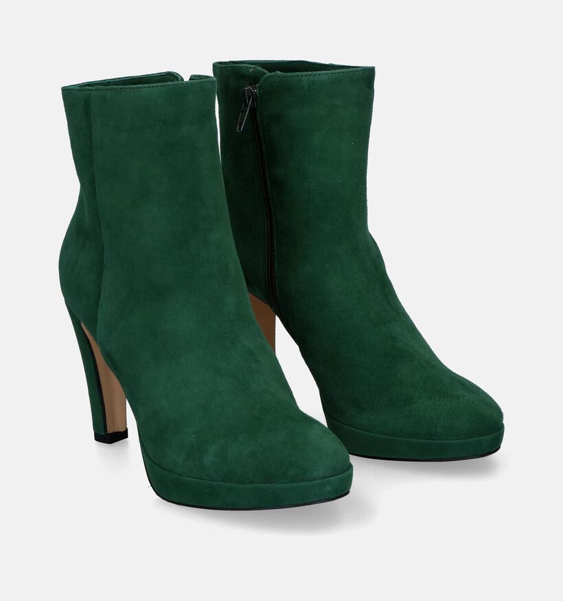 Signatur Bottines à talons en Vert pour femmes (317517)