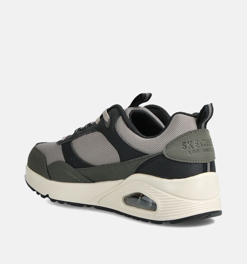 Skechers Uno Retro Groove Baskets en Taupe pour garçons (360969)