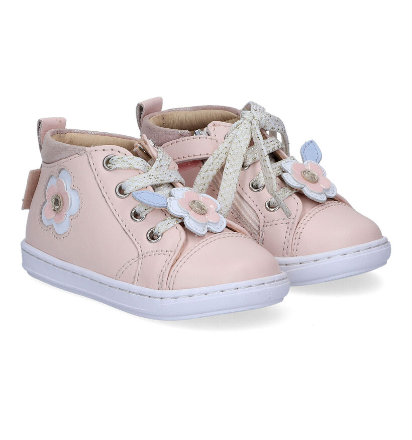 Shoo Pom Bouba Spring Chaussures à lacets en Rose pour filles (304742) - pour semelles orthopédiques