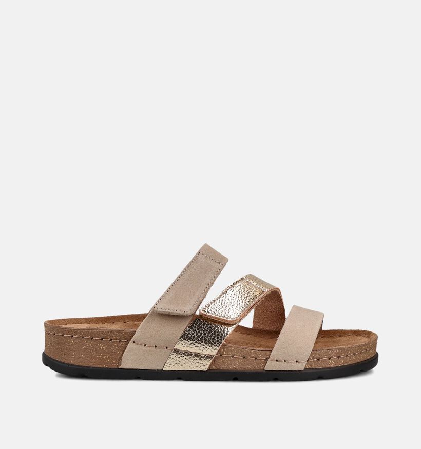 Comfort Plus Lily Donkerbeige Sandalen voor dames (373785)