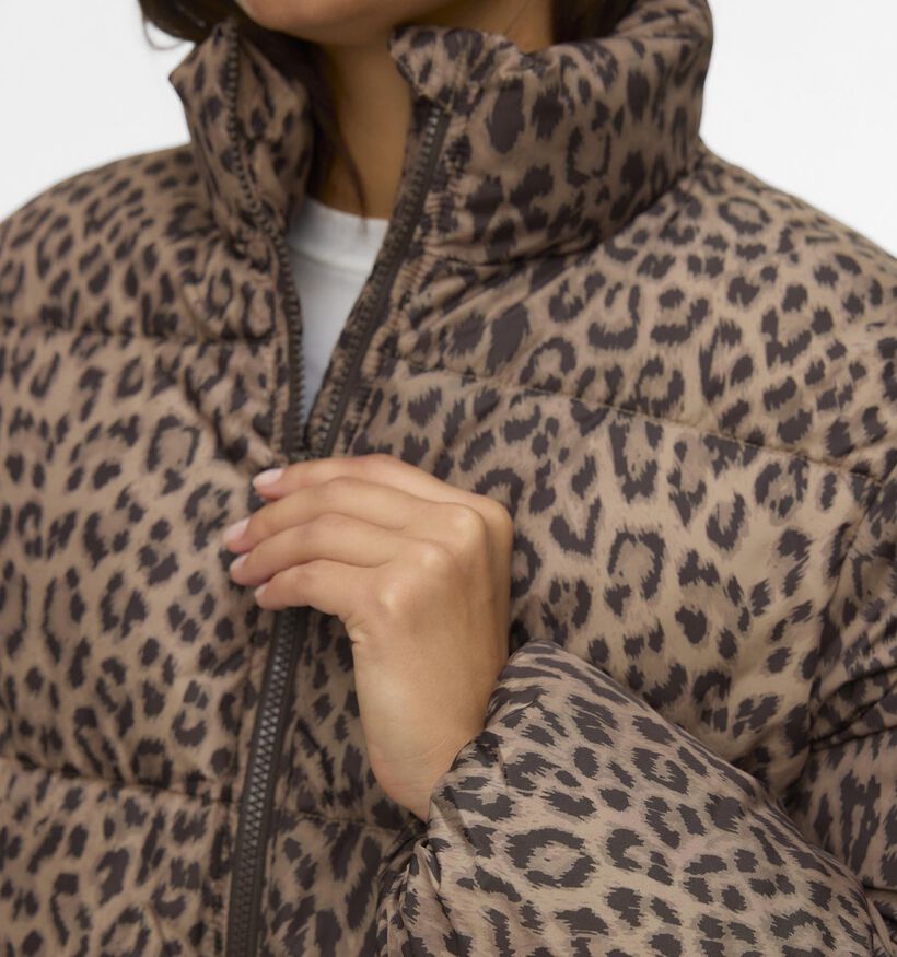 Vero Moda Parda Leopard Manteau court en Marron pour femmes (361244)