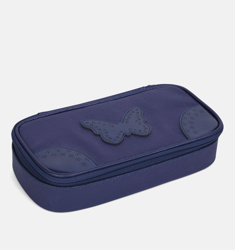 Caramel & cie Navy Oxford Blauwe Pennenzak Butterfly voor meisjes (373700)