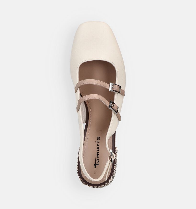 Tamaris Escarpins slingback en &Eacute;cru pour femmes (367689)