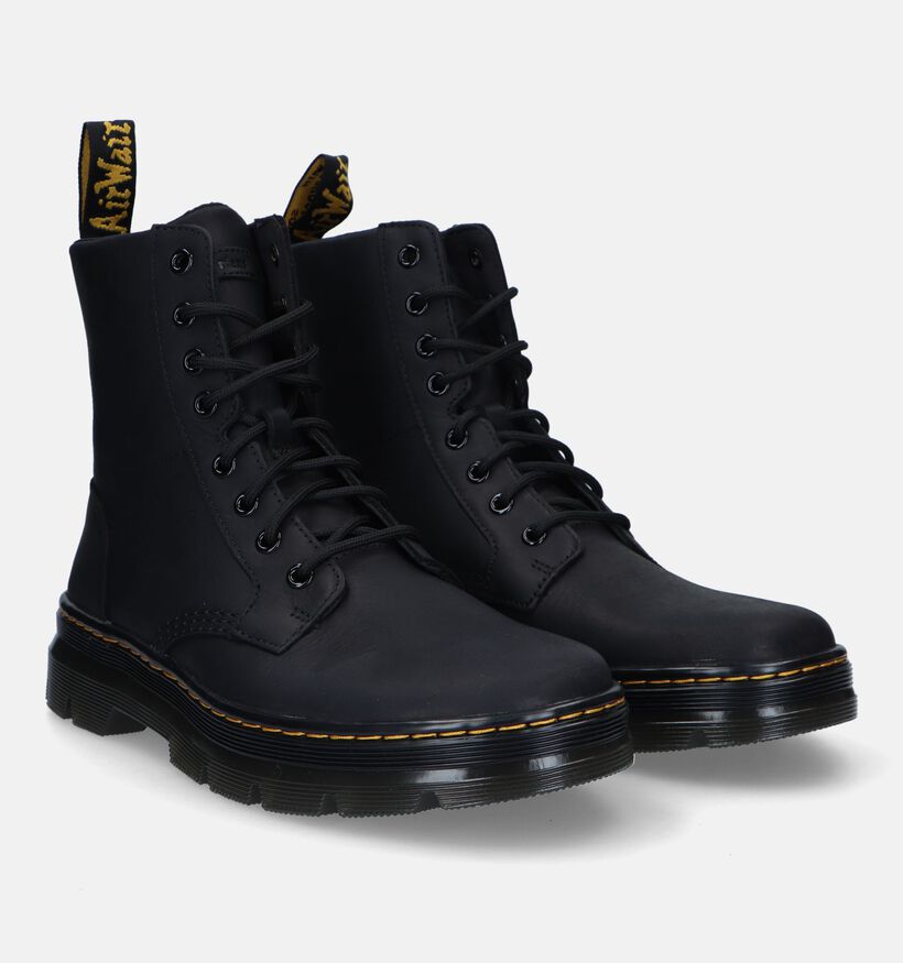 Dr. Martens Combs Leather Boots en Noir pour hommes (327244) - pour semelles orthopédiques