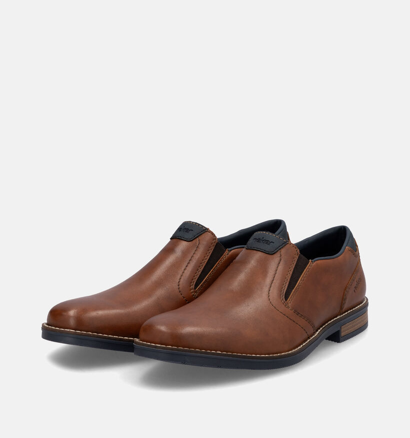Rieker Chaussures sans lacets classiques en Cognac pour hommes (351310)
