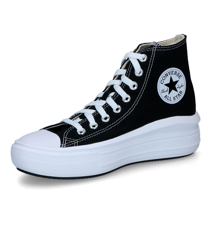 Converse Chuck Taylor AS Move Platform Baskets en Noir en textile (325497)