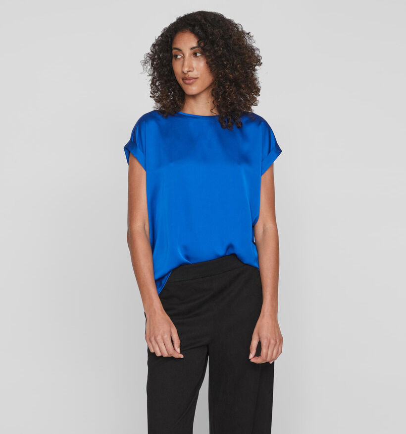 Vila Ellette Groene Satijnen Blouse voor dames (328836)