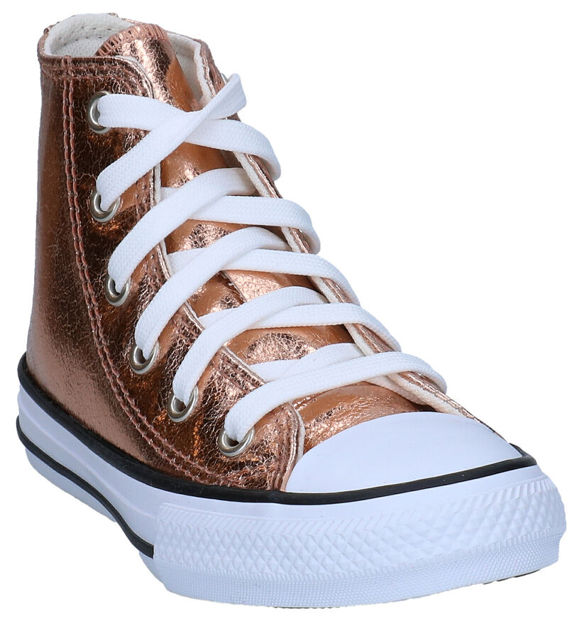 Converse Chuck Taylor All Star Roze Sneakers in kunstleer (286163)
