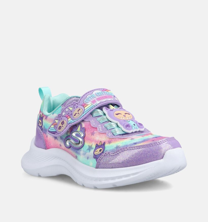 Skechers Jumpster Cutie Critters Lila Sneakers voor meisjes (376818)